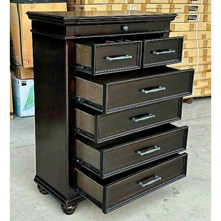 B788-46 : Tủ 6 Ngăn Kéo + Ngăn Trang Sức - Nâu Óc Chó